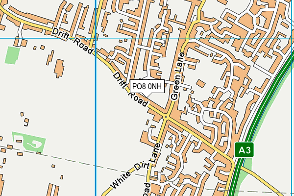 PO8 0NH map - OS VectorMap District (Ordnance Survey)