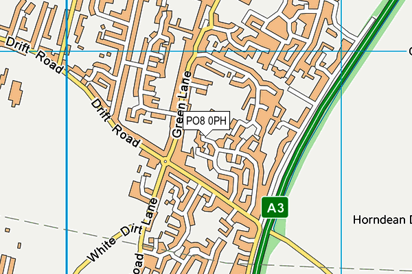 PO8 0PH map - OS VectorMap District (Ordnance Survey)