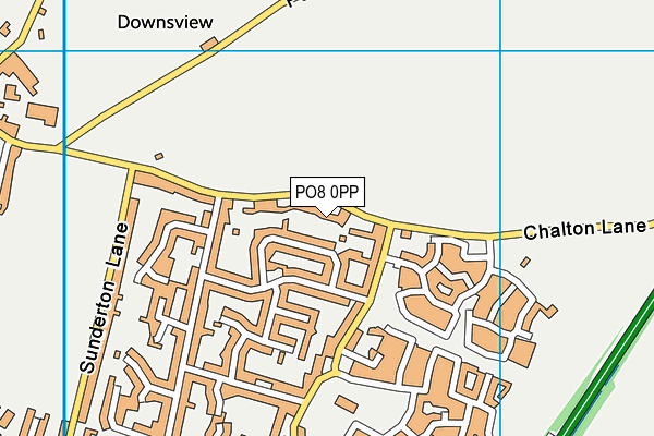 PO8 0PP map - OS VectorMap District (Ordnance Survey)