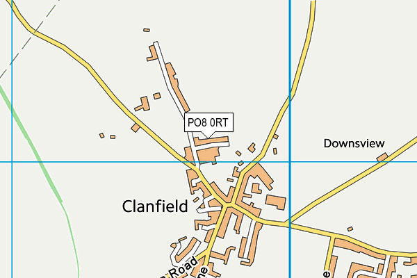 PO8 0RT map - OS VectorMap District (Ordnance Survey)