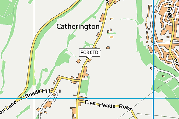 Catherington Church of England Infant School map (PO8 0TD) - OS VectorMap District (Ordnance Survey)