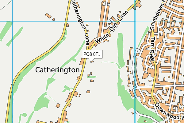 PO8 0TJ map - OS VectorMap District (Ordnance Survey)