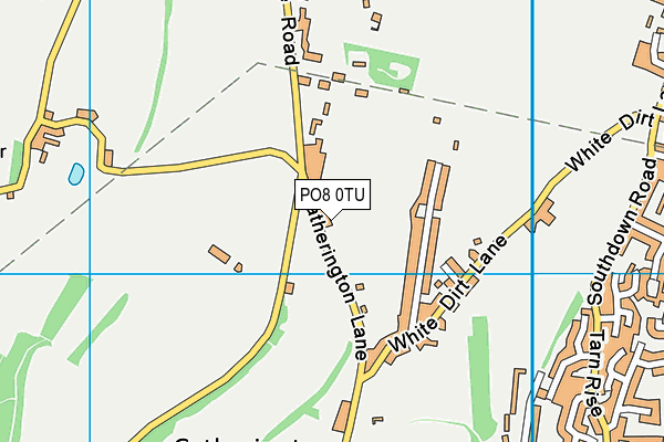PO8 0TU map - OS VectorMap District (Ordnance Survey)