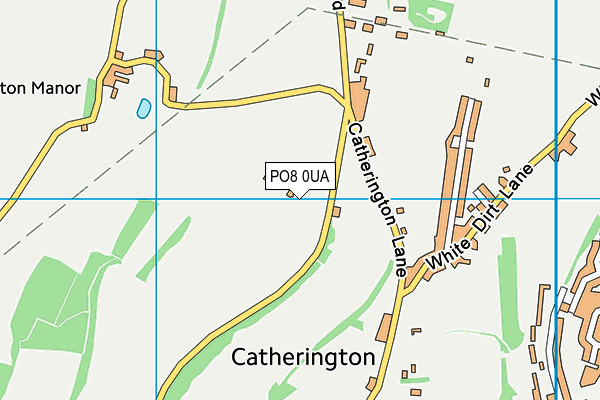 PO8 0UA map - OS VectorMap District (Ordnance Survey)