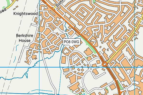 PO8 0WG map - OS VectorMap District (Ordnance Survey)