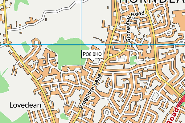 PO8 9HQ map - OS VectorMap District (Ordnance Survey)