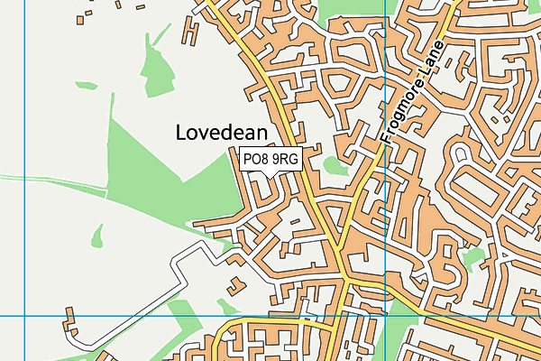 PO8 9RG map - OS VectorMap District (Ordnance Survey)