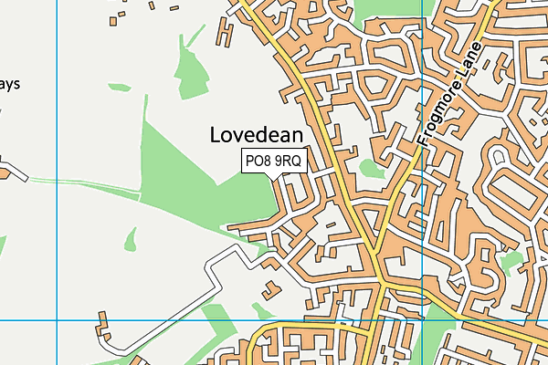 PO8 9RQ map - OS VectorMap District (Ordnance Survey)