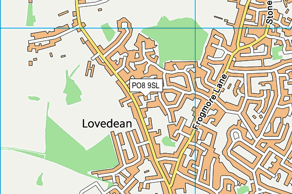 PO8 9SL map - OS VectorMap District (Ordnance Survey)