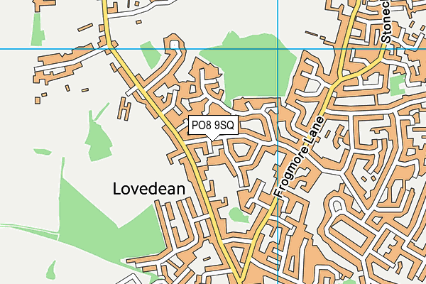 PO8 9SQ map - OS VectorMap District (Ordnance Survey)