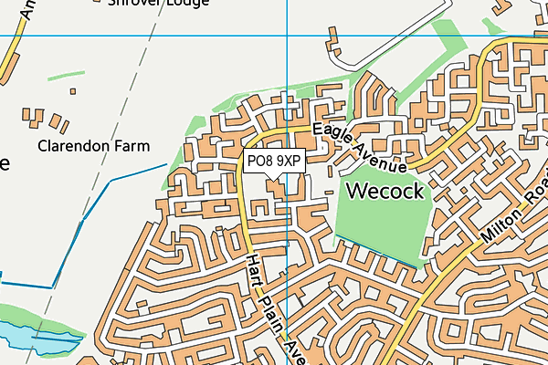 Rachel Madocks School map (PO8 9XP) - OS VectorMap District (Ordnance Survey)