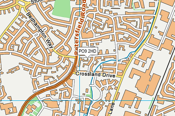 PO9 2HD map - OS VectorMap District (Ordnance Survey)