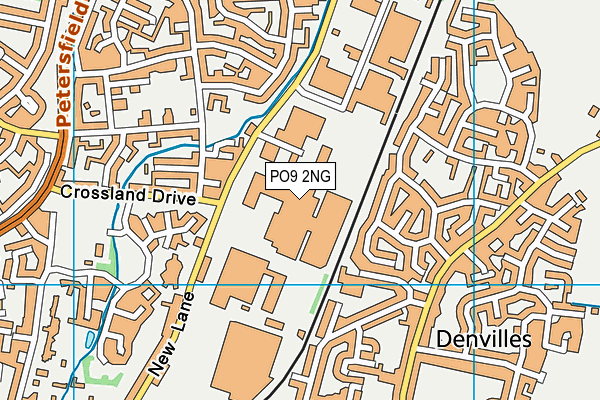 PO9 2NG map - OS VectorMap District (Ordnance Survey)