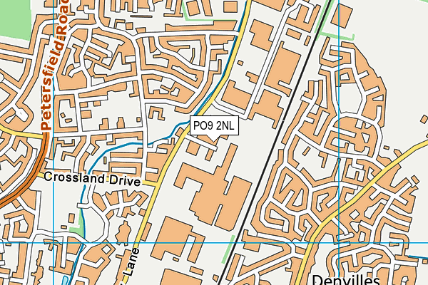 PO9 2NL map - OS VectorMap District (Ordnance Survey)