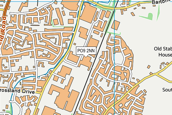 PO9 2NN map - OS VectorMap District (Ordnance Survey)
