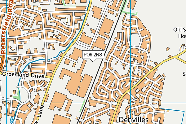 PO9 2NS map - OS VectorMap District (Ordnance Survey)