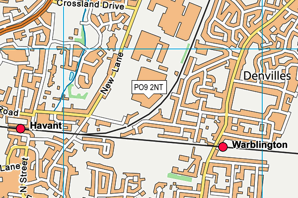 PO9 2NT map - OS VectorMap District (Ordnance Survey)