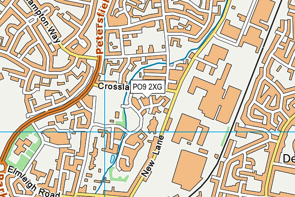 PO9 2XG map - OS VectorMap District (Ordnance Survey)