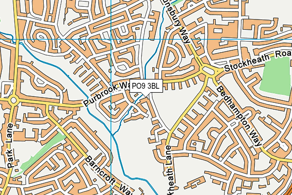 PO9 3BL map - OS VectorMap District (Ordnance Survey)