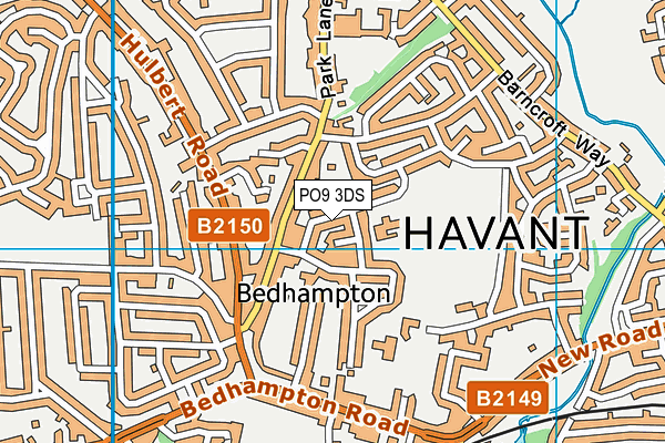 PO9 3DS map - OS VectorMap District (Ordnance Survey)
