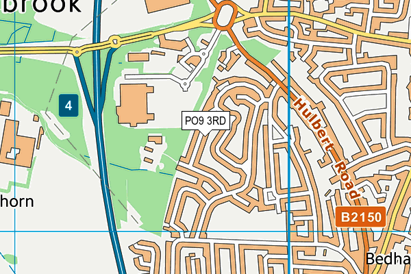 PO9 3RD map - OS VectorMap District (Ordnance Survey)