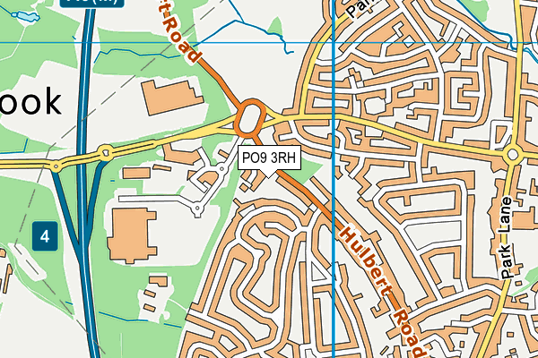 PO9 3RH map - OS VectorMap District (Ordnance Survey)