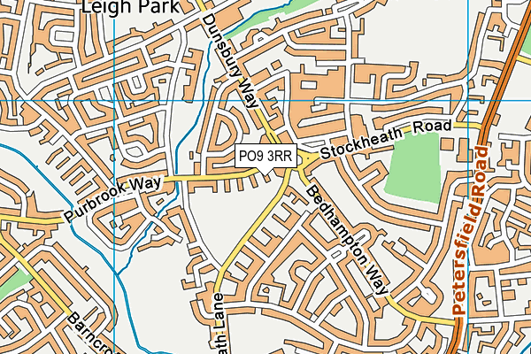 PO9 3RR map - OS VectorMap District (Ordnance Survey)