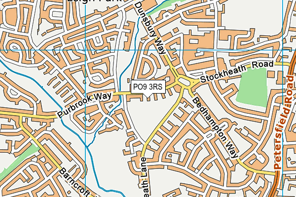 PO9 3RS map - OS VectorMap District (Ordnance Survey)