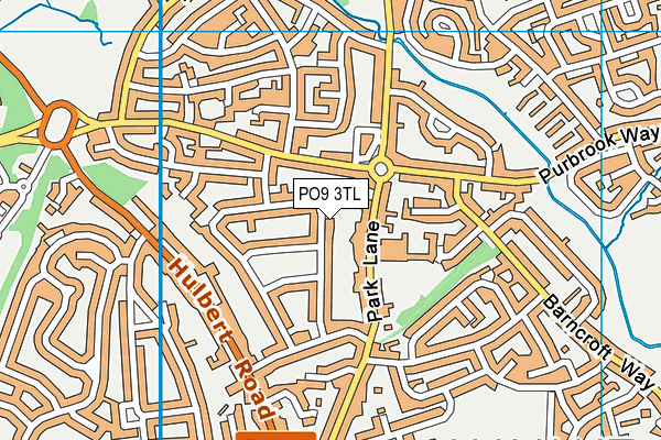 PO9 3TL map - OS VectorMap District (Ordnance Survey)