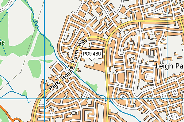 Park Community School map (PO9 4BU) - OS VectorMap District (Ordnance Survey)
