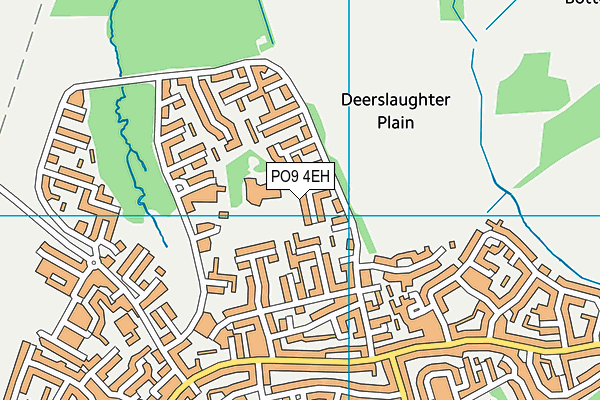 PO9 4EH map - OS VectorMap District (Ordnance Survey)