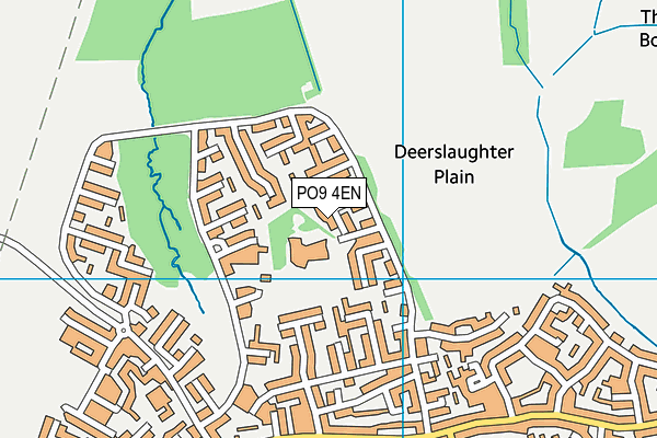 PO9 4EN map - OS VectorMap District (Ordnance Survey)