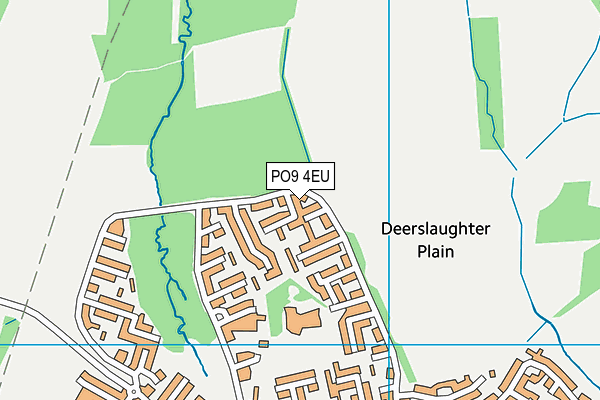 PO9 4EU map - OS VectorMap District (Ordnance Survey)