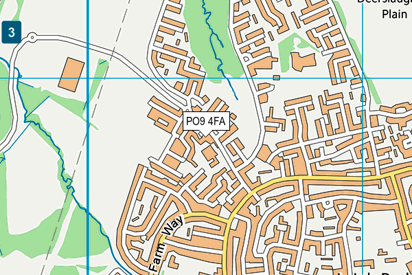 PO9 4FA map - OS VectorMap District (Ordnance Survey)