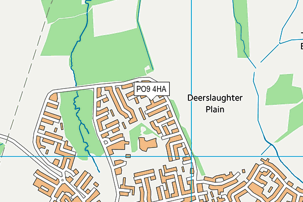 PO9 4HA map - OS VectorMap District (Ordnance Survey)
