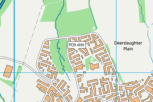 PO9 4HH map - OS VectorMap District (Ordnance Survey)