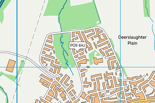 PO9 4HJ map - OS VectorMap District (Ordnance Survey)