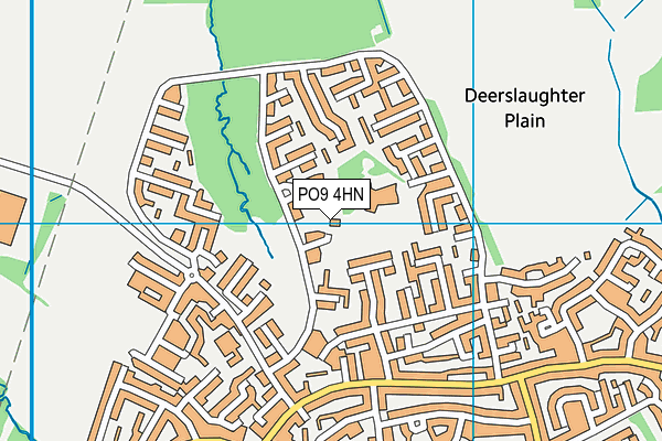 PO9 4HN map - OS VectorMap District (Ordnance Survey)