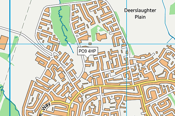 PO9 4HP map - OS VectorMap District (Ordnance Survey)