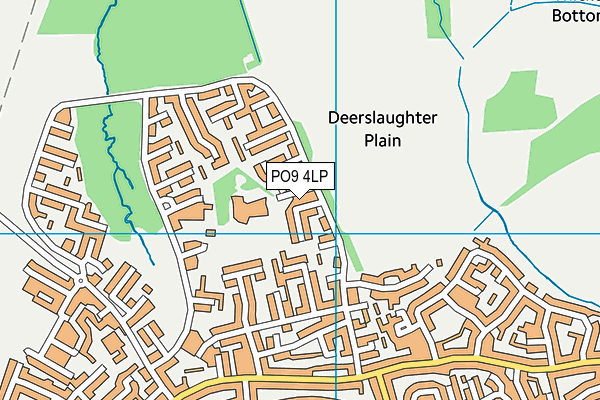 PO9 4LP map - OS VectorMap District (Ordnance Survey)