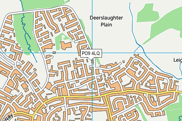PO9 4LQ map - OS VectorMap District (Ordnance Survey)
