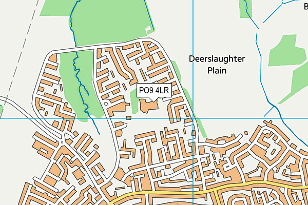 PO9 4LR map - OS VectorMap District (Ordnance Survey)