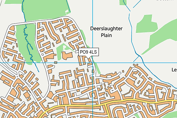 PO9 4LS map - OS VectorMap District (Ordnance Survey)