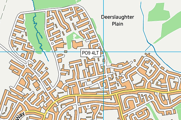 PO9 4LT map - OS VectorMap District (Ordnance Survey)