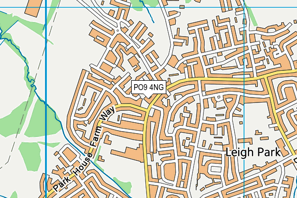 PO9 4NG map - OS VectorMap District (Ordnance Survey)