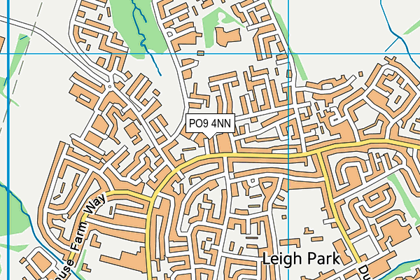 PO9 4NN map - OS VectorMap District (Ordnance Survey)