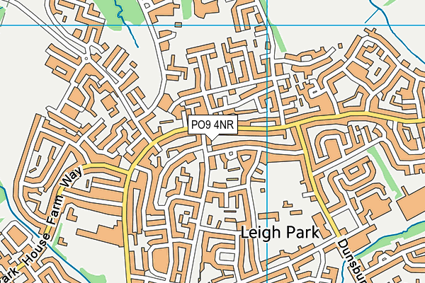 PO9 4NR map - OS VectorMap District (Ordnance Survey)