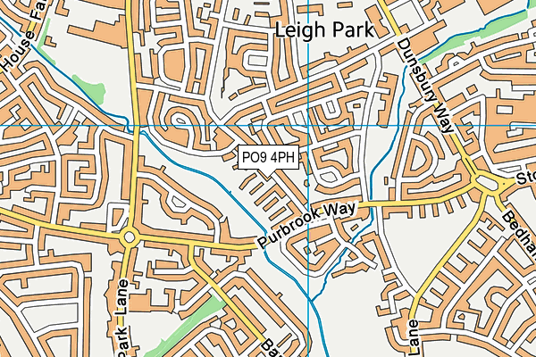 PO9 4PH map - OS VectorMap District (Ordnance Survey)