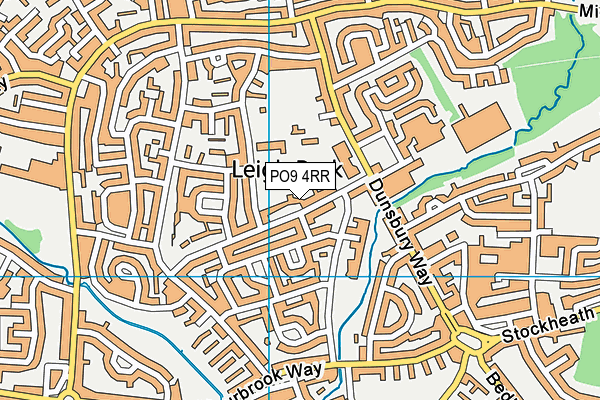 PO9 4RR map - OS VectorMap District (Ordnance Survey)