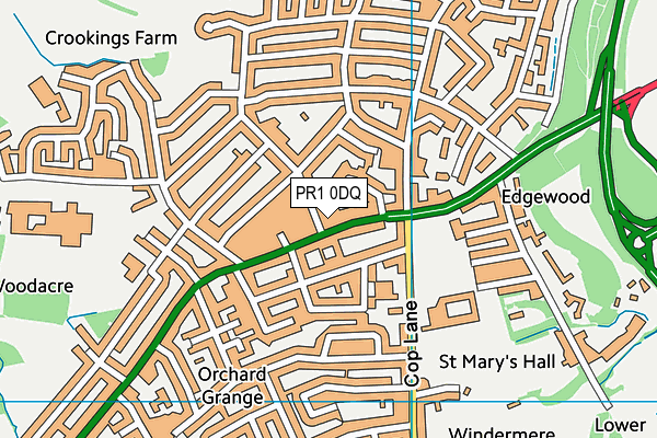 Map of EMMA EVANS FUNERAL SERVICE LTD at district scale